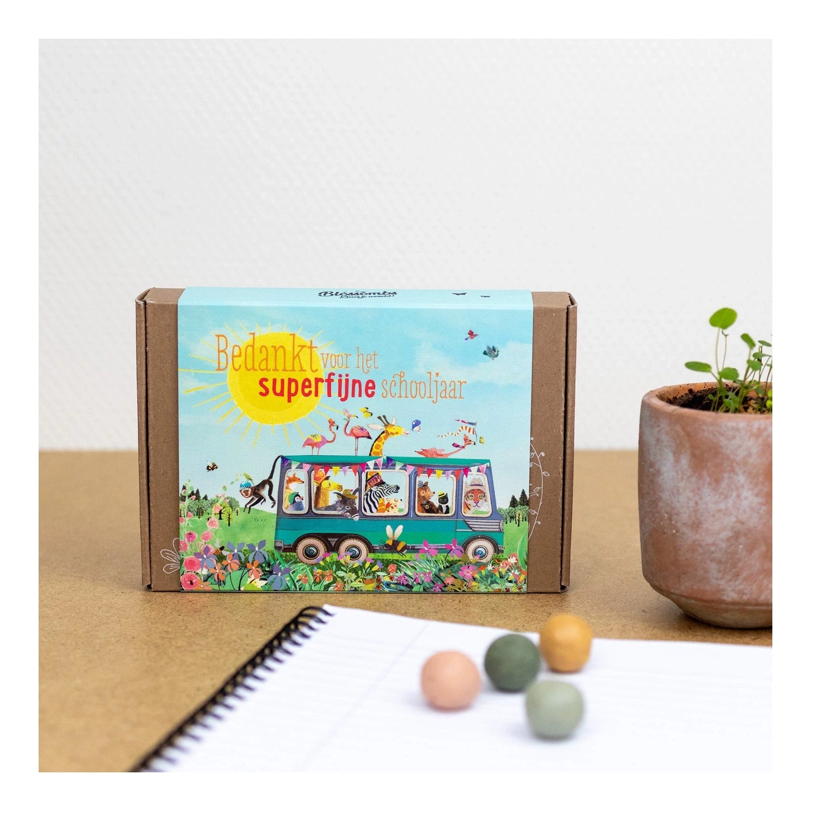 Blossombs - Einde Schooljaar - Giftbox achterkant | Fantastic Gifts Shop