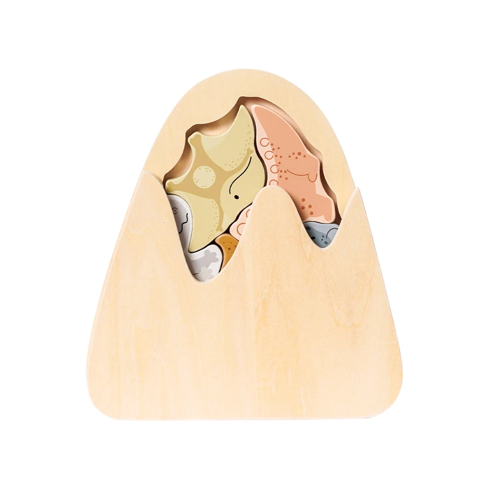 Houten Vormenpuzzel - Dino's 2 | Fantastic Gifts