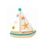 Badspeelgoed - Houten Zeilboot | Fantastic Gifts Shop