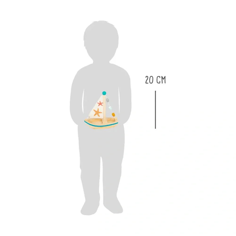 Badspeelgoed - Houten Zeilboot | Fantastic Gifts Shop