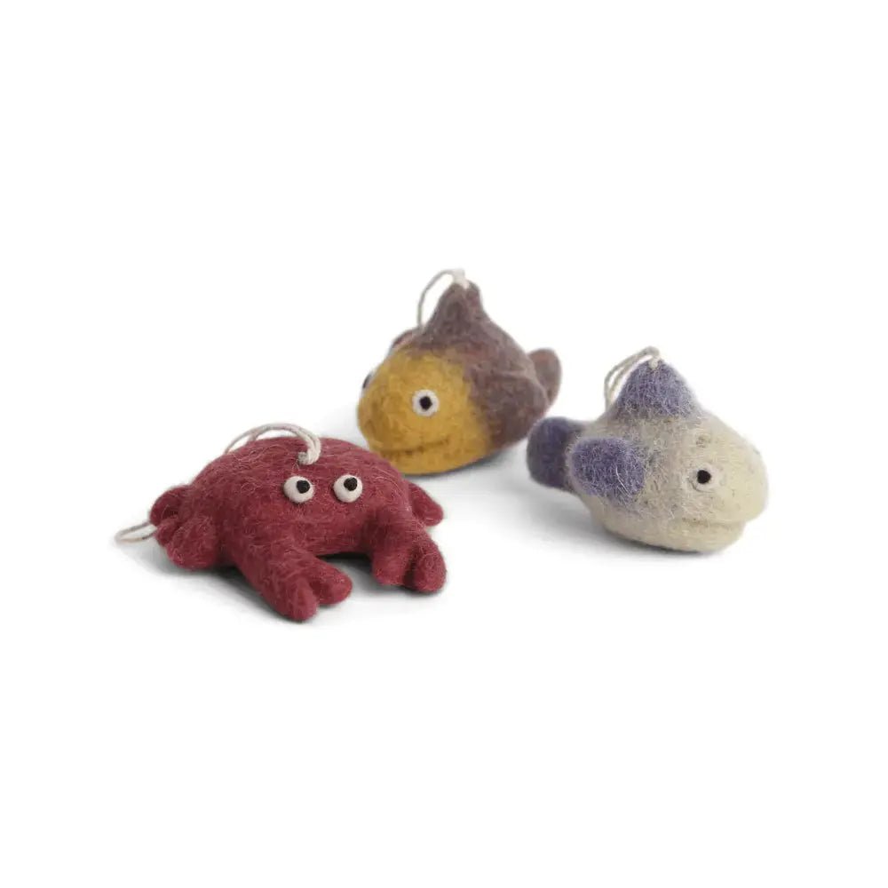 Hanger - Krab en Vis (Set van 3) | Fantastic Gifts Shop