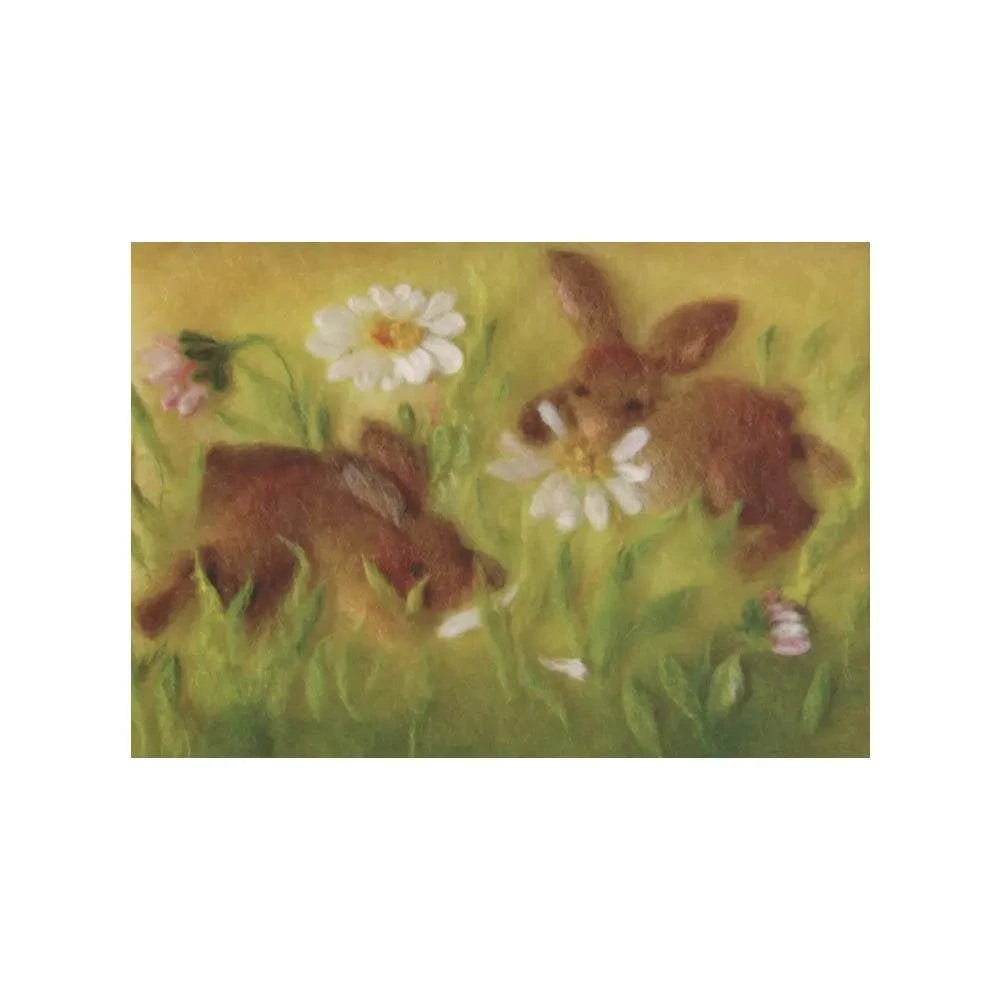 Kaart - Konijntjes in het gras | Fantastic Gifts Shop