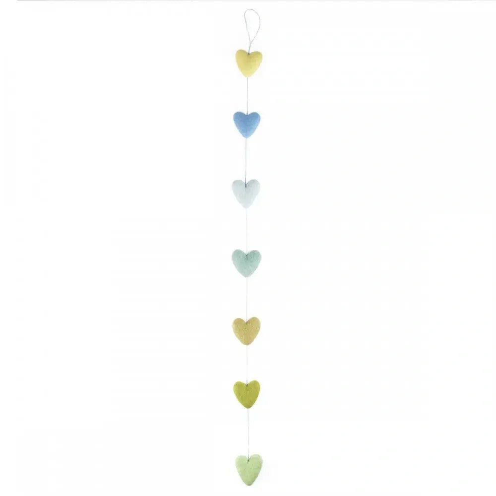 Viltslinger - Hartjes (Blauw/Groen) | Fantastic Gifts Shop