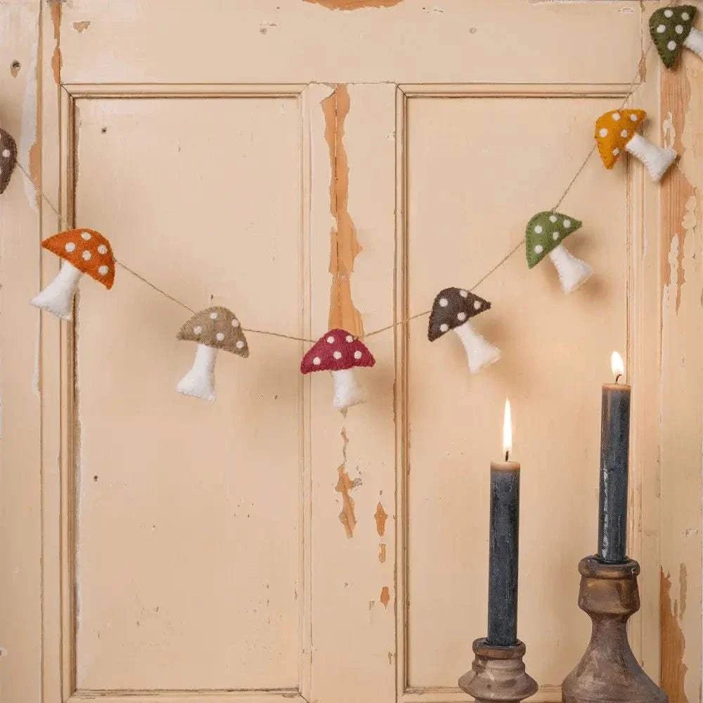 Viltslinger - Paddenstoel Aardetinten | Fantastic Gifts Shop